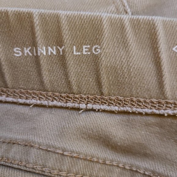 St. John's Bay Womens Pull on Ankle Jeans Skinny Leg Elastic Waist Tan Size 12 - Picture 5 of 8